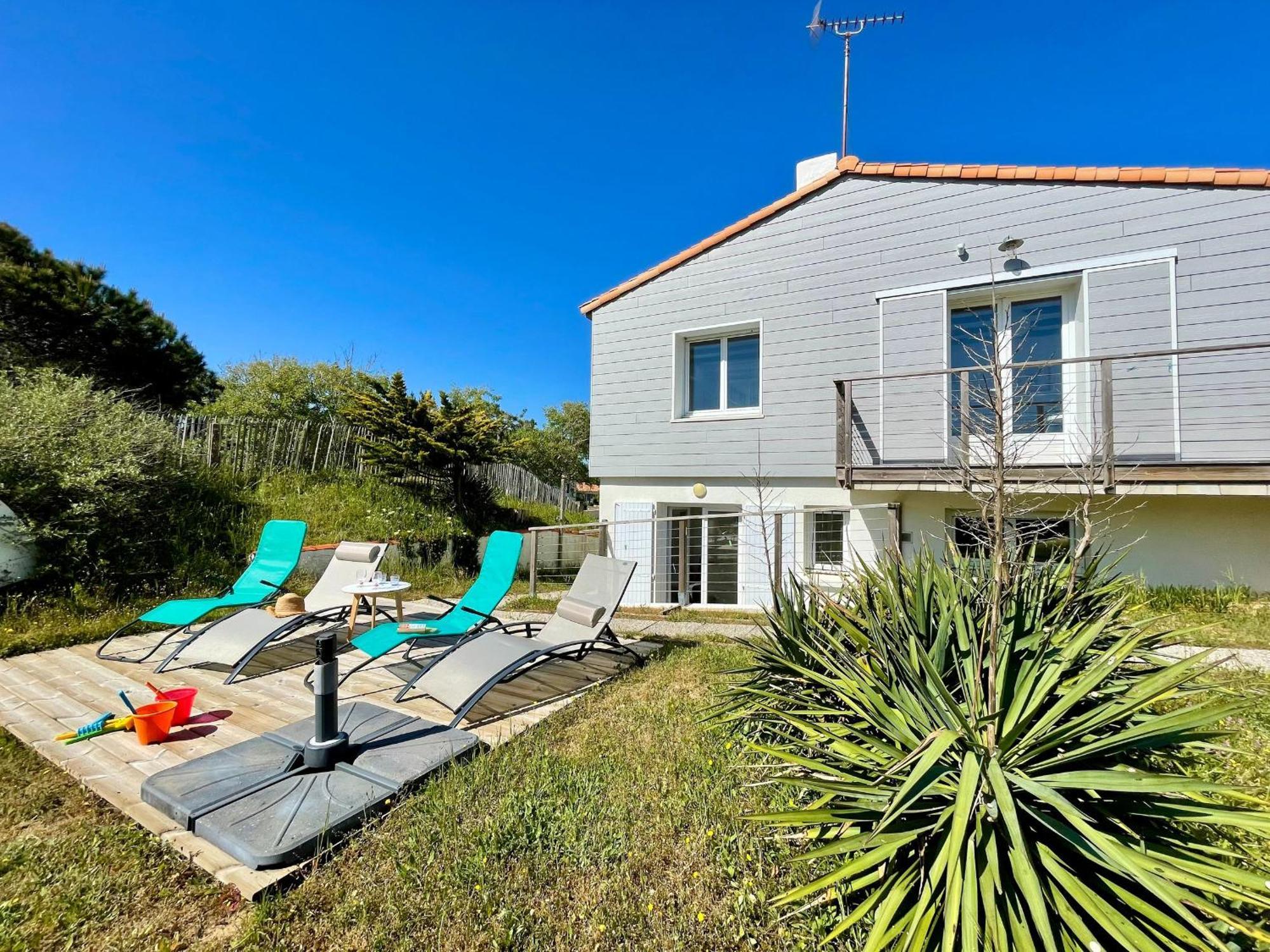 Maison Familiale Au Calme, Proche Plage, 9 Couchages, Terrasses, Wifi, Garage Velo - Bretignolles-Sur-Mer - Fr-1-231-203 מראה חיצוני תמונה